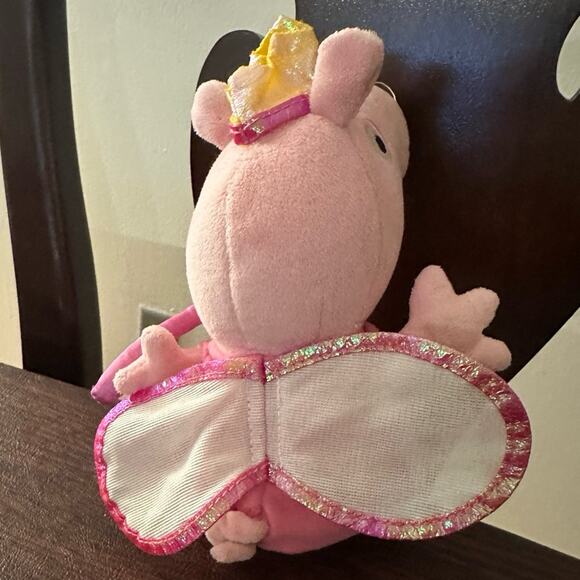 TY Princess Peppa Pig Plush Beanie Baby - Picture 3 of 4